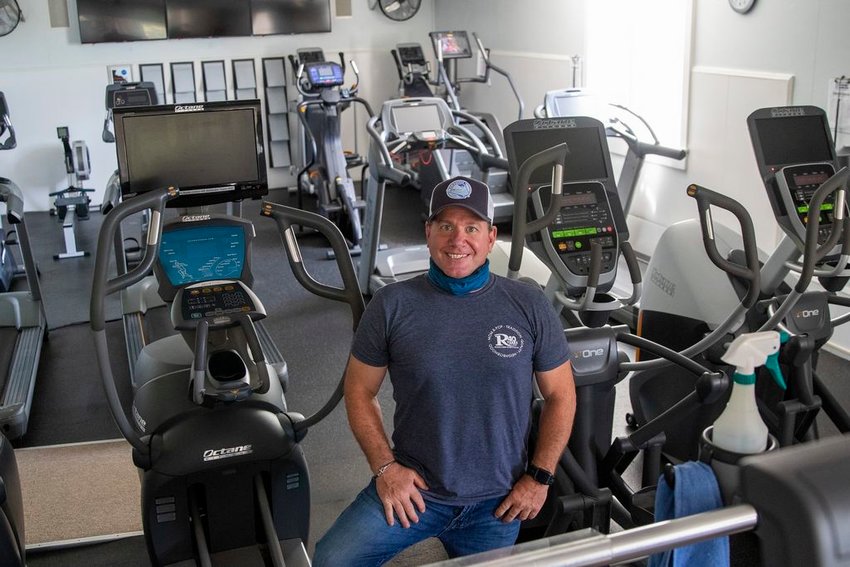 Owner David Schultz prepared the Nantucket Health Club for reopening by spacing equipment further apart, and planning to close for two hours each day from 1-3 p.m. for cleaning. There is no towel service and showers are not currently available.