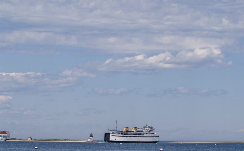 The Steamship Authority's M/V Eagle leaves Nantucket Monday.