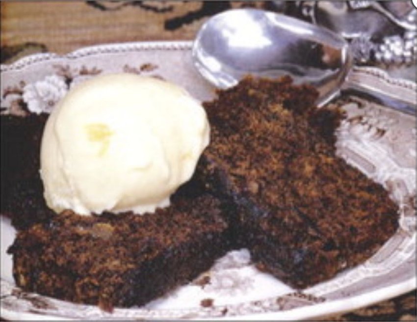 Spirited gingerbread is made even better with a dollop of ginger or rum raisin ice cream, or fresh whipped cream.