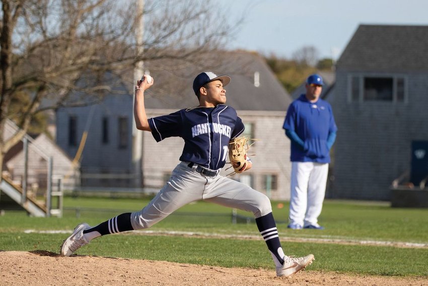Sergio Rondon split his pitching time between the JV and varsity teams.