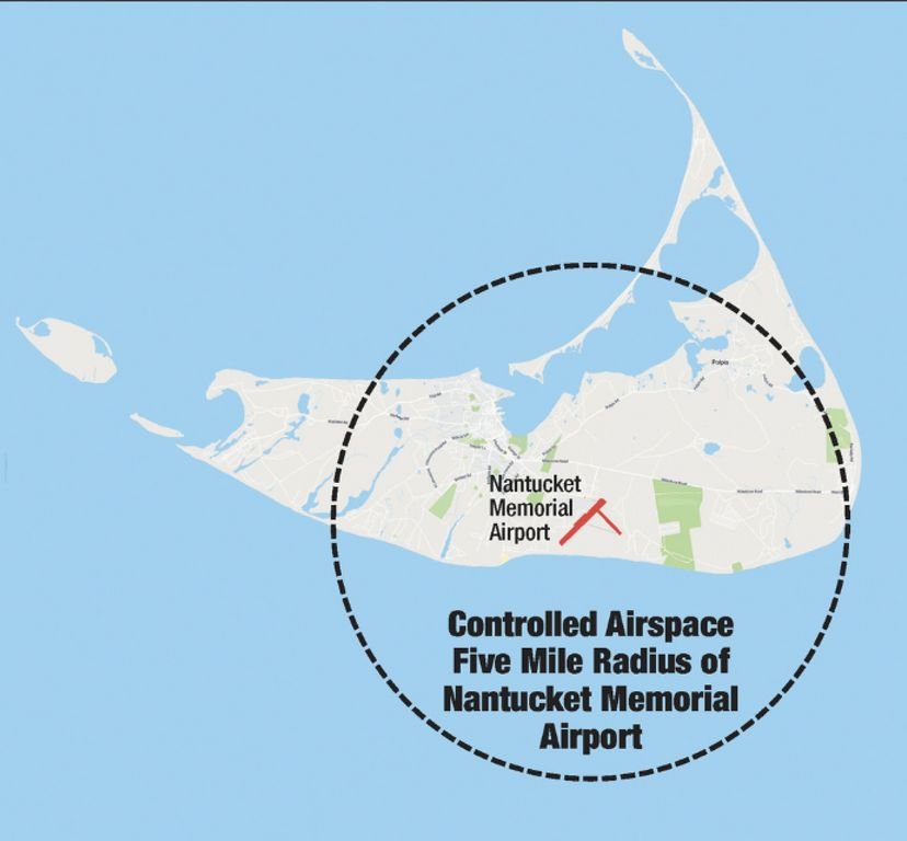 Unauthorized drone use within controlled airspace, the vast majority of the island, is prohibited.
