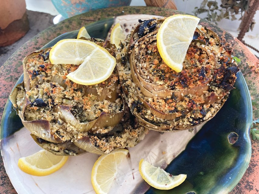 Baked Stuffed Artichokes are a delicious, hearty meal