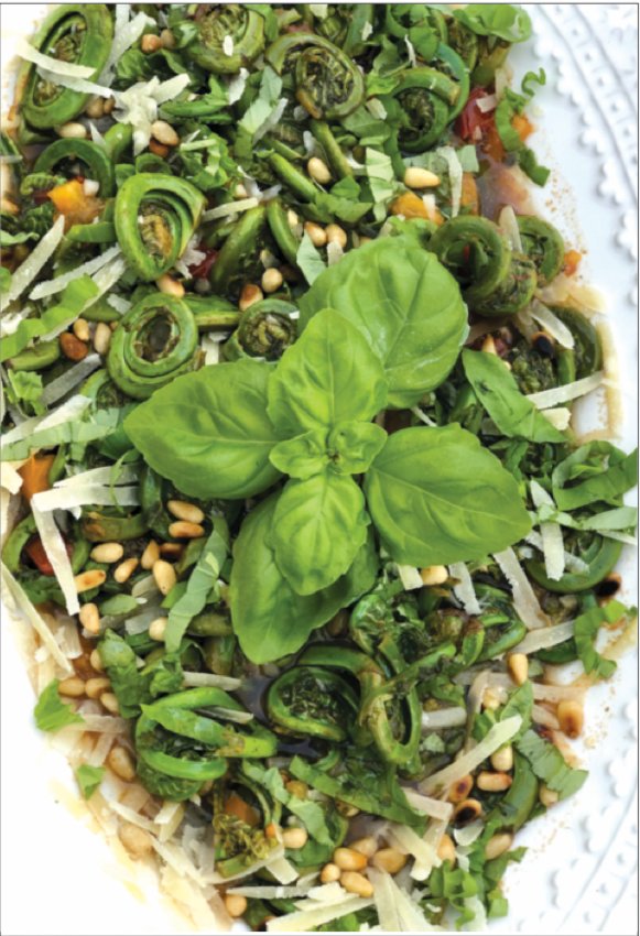 Fiddleheads Fresca from Sarah Leah Chase's &quot;Cold-weather Cooking&quot;