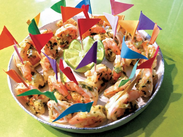 Crowd-pleasing Lemon-Lime Shrimp is the perfect hors d&rsquo;oeuvre for a small gathering or a large get-together.