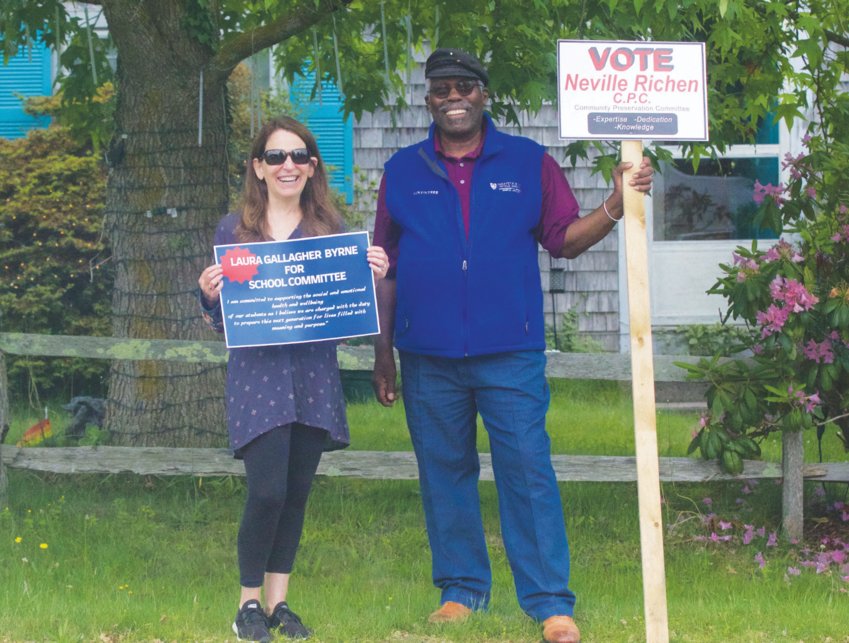 Laura Gallagher Byrne, a former teacher, won a seat on the School Committee and Neville Richen was elected to the Community Preservation Committee in Tuesday&rsquo;s Annual Town Election.