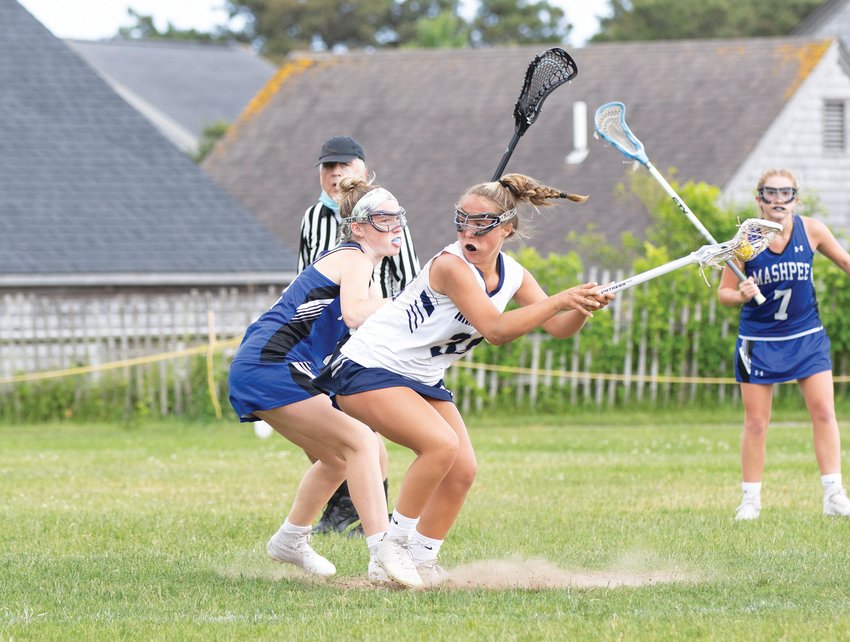 Cydney Mosscrop hits Mashpee player with spin move