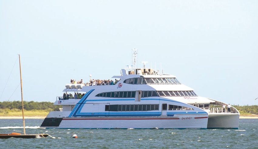 The Grey Lady IV seen in Nantucket Harbor