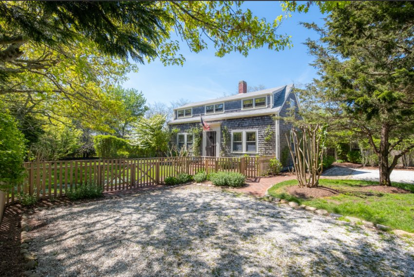 This three-bedroom, three-bathroom home is tucked away off Madaket Road, just across the street from the bike path and a short distance from many of the island&rsquo;s historic landmarks.
