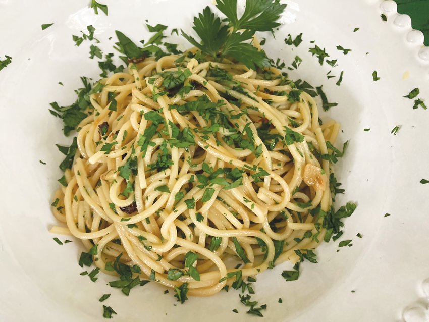 Every maker of Spaghetti Aglio, Olio e Peperoncino - Spaghetti with Garlic, Oil and Hot Peppers &ndash; has their own way of putting it together, but they all use the same ingredients.