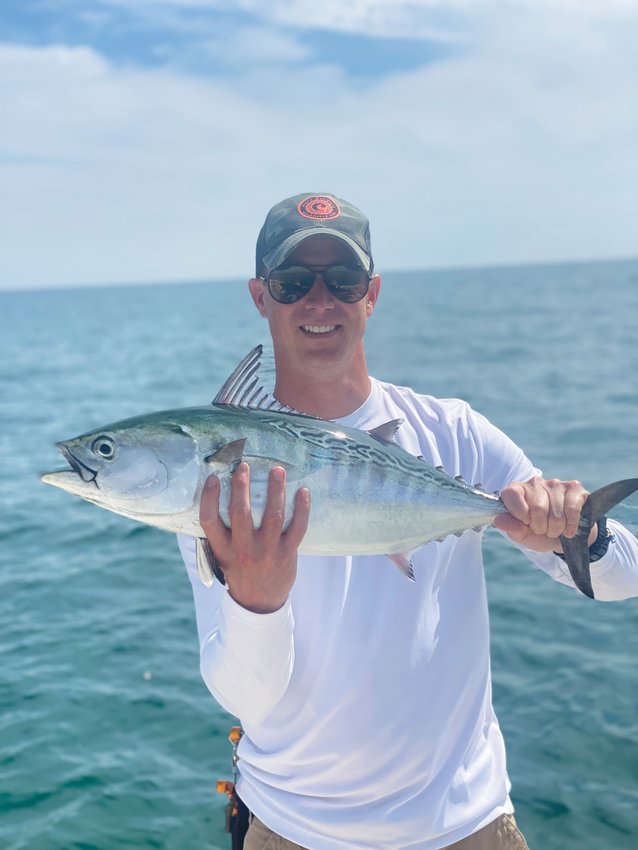 Quinn Veysey with a bonito caught on the west end this week.