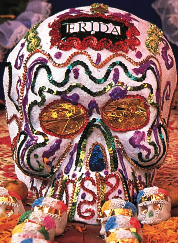Frida Kahlo&rsquo;s Day of the Dead reliquary from Guadalupe Rivera and Marie-Pierre Colle&rsquo;s &ldquo;Frida&rsquo;s Fiestas.&rdquo;