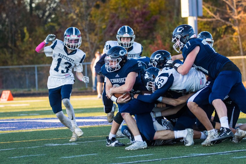 Cohasset beat Nantucket 26-13 in the first round of the Div. 7 football playoffs Friday.