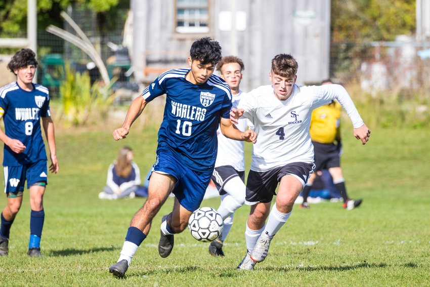 Nantucket beat Shawsheen Valley 2-1 in the first round of the Div. 4 boys soccer playoffs Sunday at home.