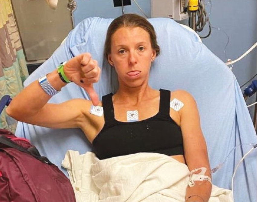 Danielle O&rsquo;Dell suffered minor injuries after a drunk driver sideswiped her in the Arizona Ironman.