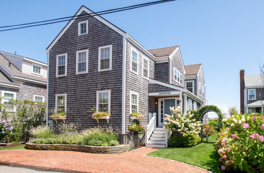 Located in the heart of Brant Point in one of the island&rsquo;s most sought-after neighborhoods, this five-bedroom, five-bathroom upside-down home was renovated in 2019.