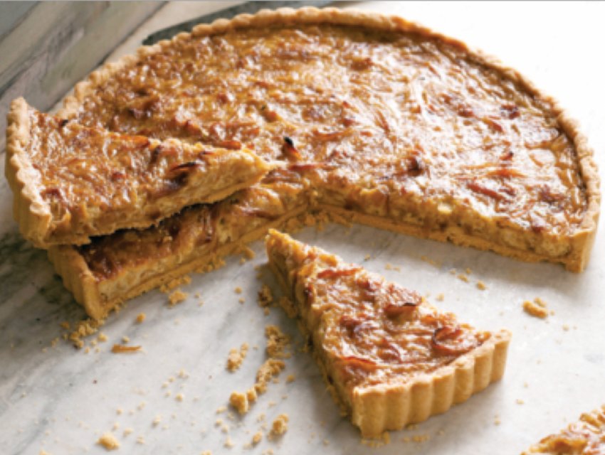 This classic onion tart from the Alsace Lorraine territory of eastern France is inspired by one made by chef Andr&eacute; Soltner when he was behind the stove at his renowned restaurant Lut&egrave;ce in New York City.