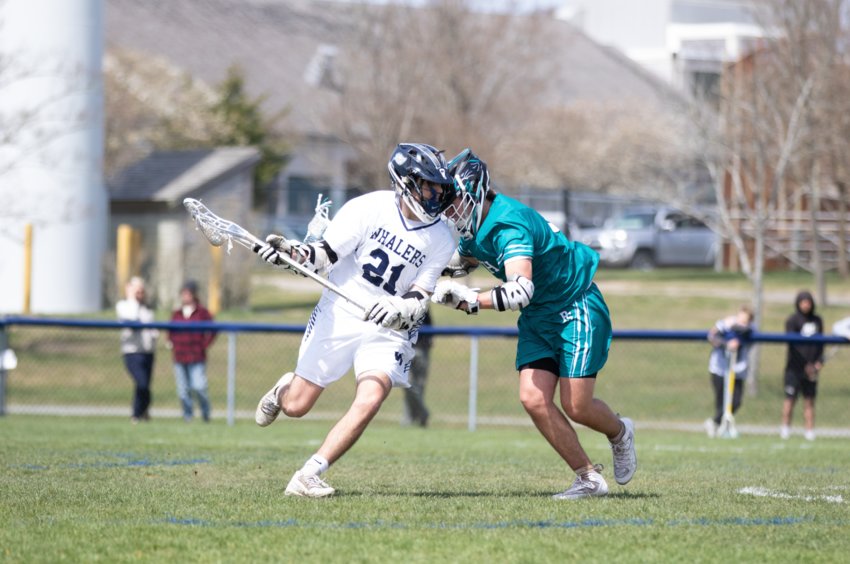 The boys lacrosse team travels to Falmouth Tuesday.