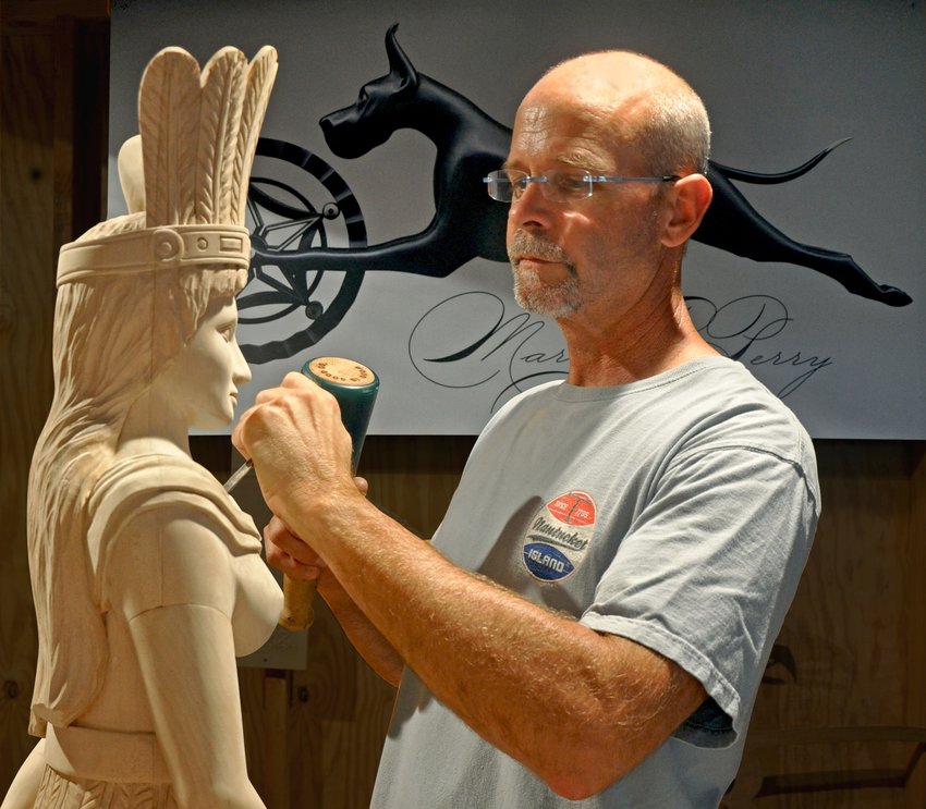 Sculptor Mark Perry