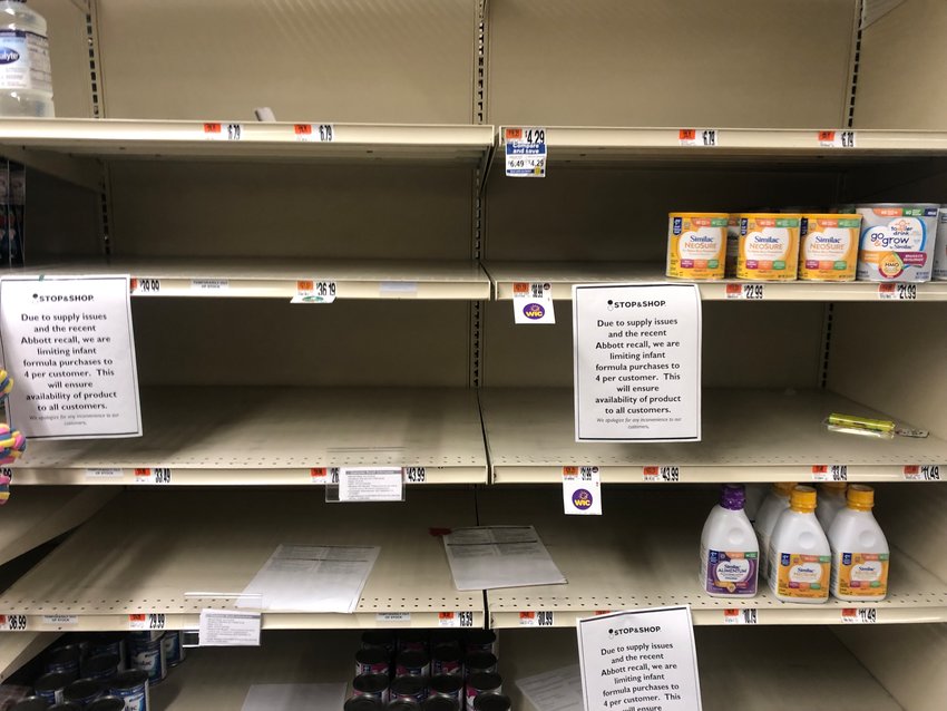 Stop &amp; Shop is limiting customers to four cans of baby formula per purchase.