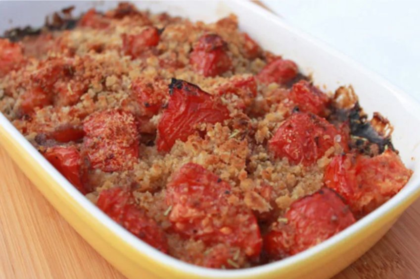 Scalloped Tomatoes.