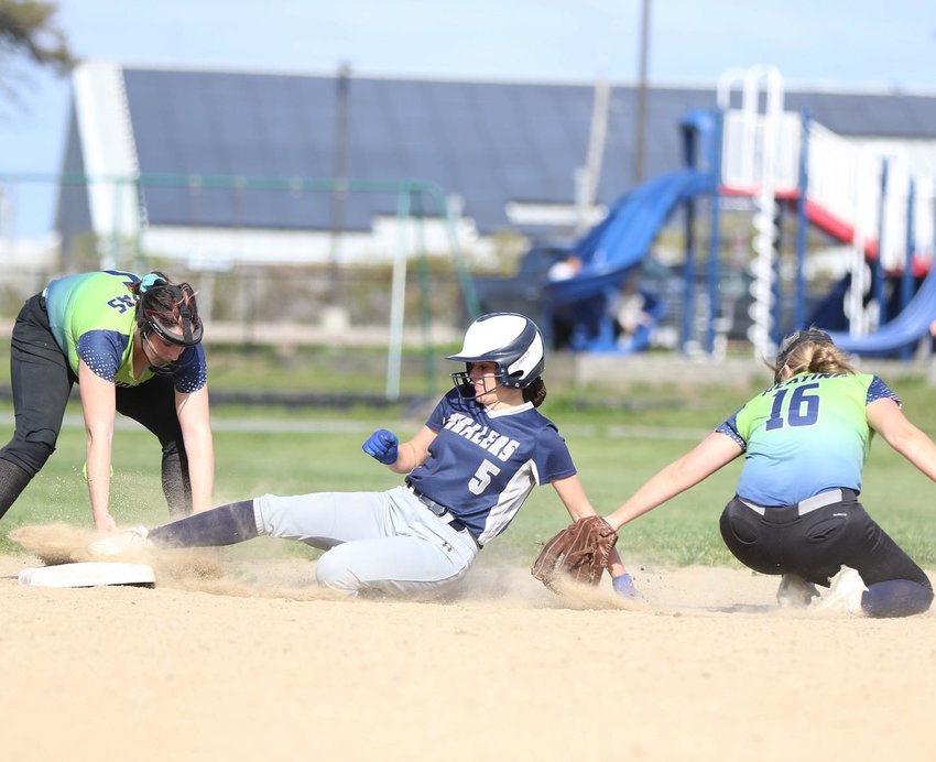 The Whalers softball team fell 7-4 to Sturgis East in extra innings Monday.
