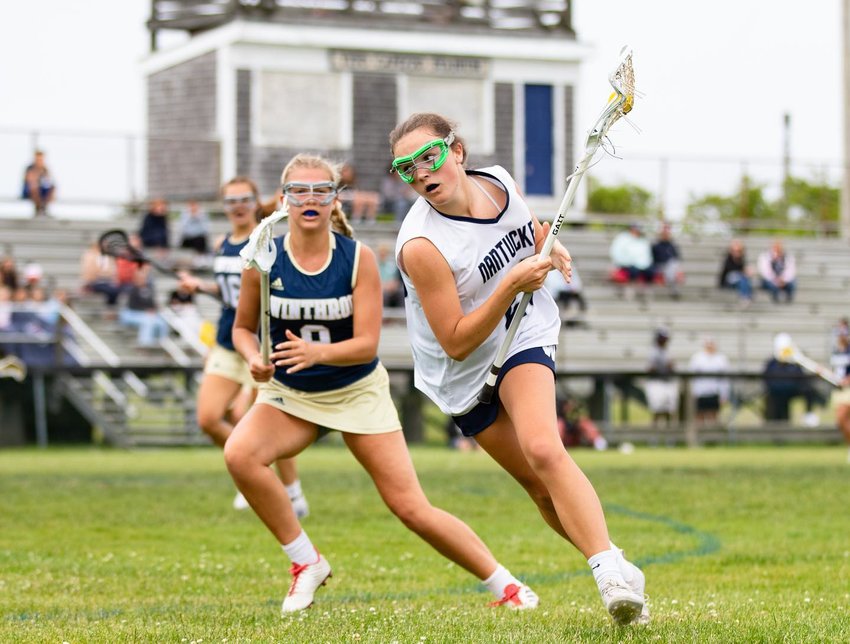 The girls lacrosse team beat Winthrop 16-3 Wednesday to open the Div. 4 state playoffs.