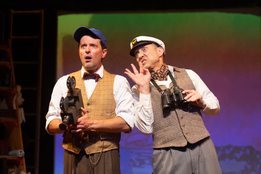 Steve Pacek, left, and Jonathan Brody in White Heron Theatre&rsquo;s production of &ldquo;See Monsters of the Deep,&rdquo; on stage through July 20.