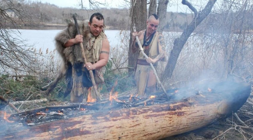 The inaugural launch of a mishoon, a traditional dugout canoe crafted by fire will take place Wednesday as part of the Nantucket Historical Association's Wampanoag Immersion Experience Wednesday at Children's Beach.