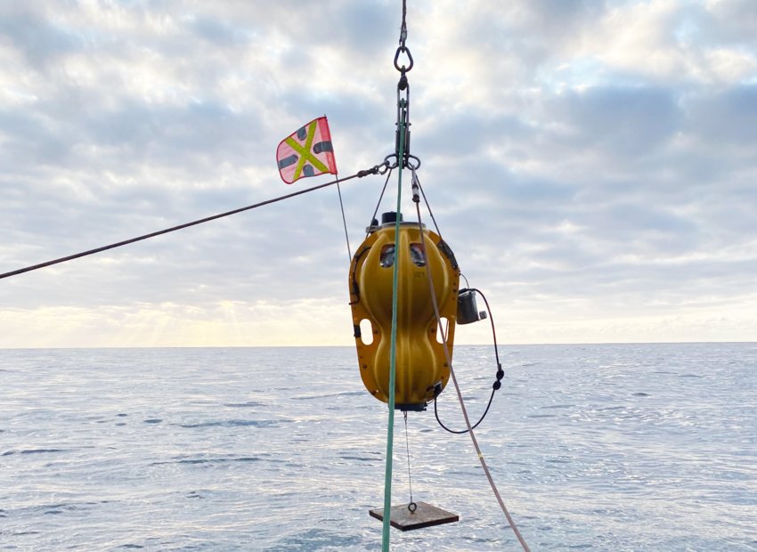 Equipment like this broke free from its anchor at the Woods Hole Oceanographic Institution's Air Sea Interaction Tower off Martha's Vineyard recently.