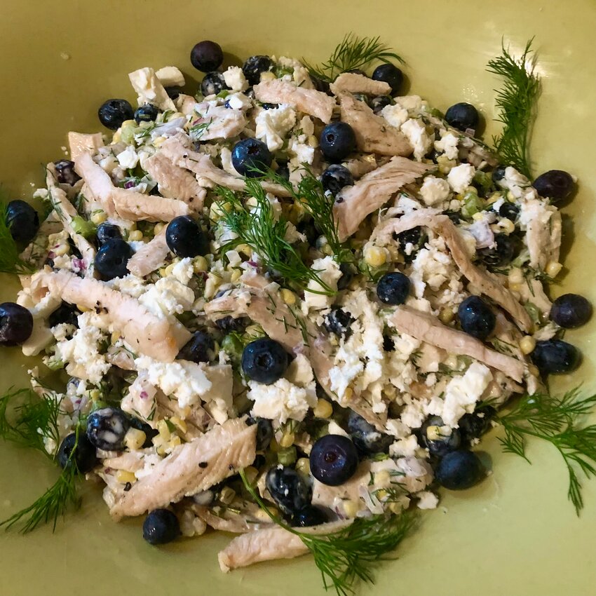 This Grilled Chicken with Feta, Fresh Corn and Blueberries was created by the Food Network&rsquo;s &ldquo;Pioneer Woman&rdquo; Ree Drummond.