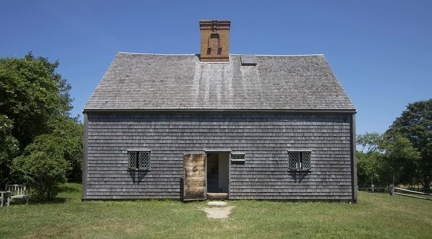 Nantucket&rsquo;s Oldest House, also known as the Jethro Coffin House, at 16 Sunset Hill.