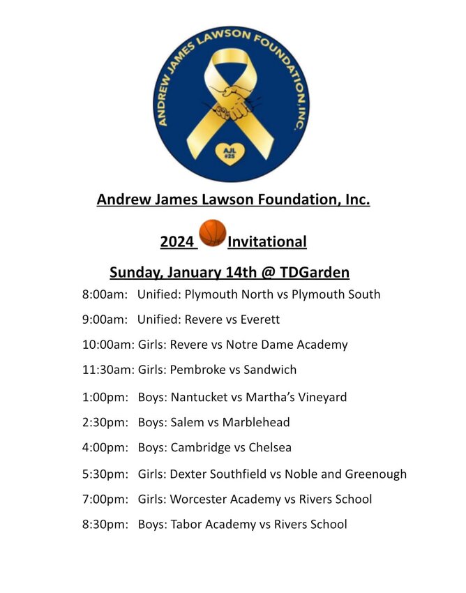 Nantucket and Martha's Vineyard boys basketball teams will play Jan. 14 at the TD Garden in Boston.