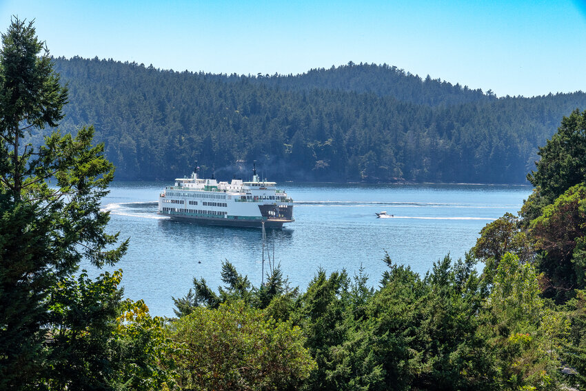 Orcas Island, the largest of the San Juan Islands off the coast of Washington state, is reachable by ferry similar to those operated by the Steamship Authority.