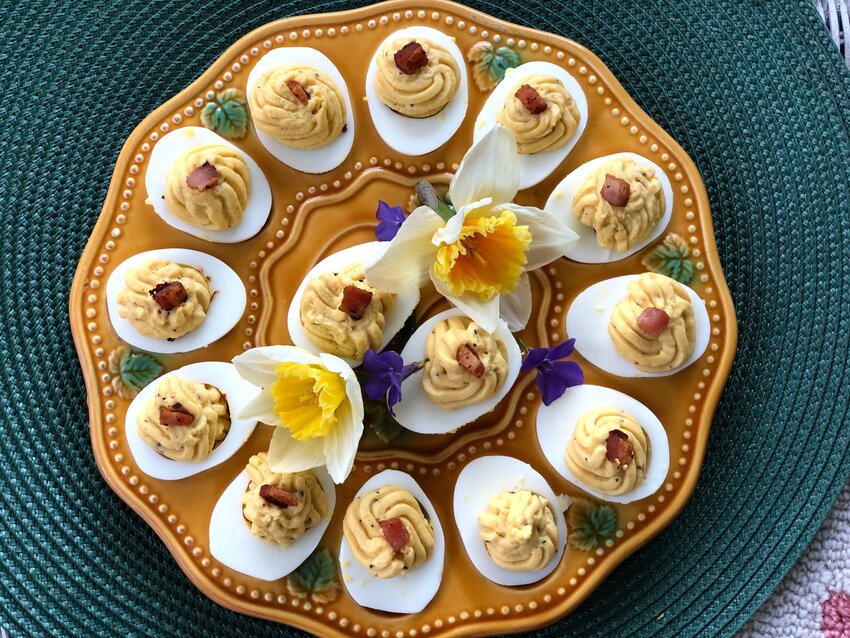 Inquirer and Mirror columnist Sarah Leah Chase credits Rome-based food blogger Elizabeth Minchilli with creating the best carbonara application she's ever made: Carbonara Deviled Eggs