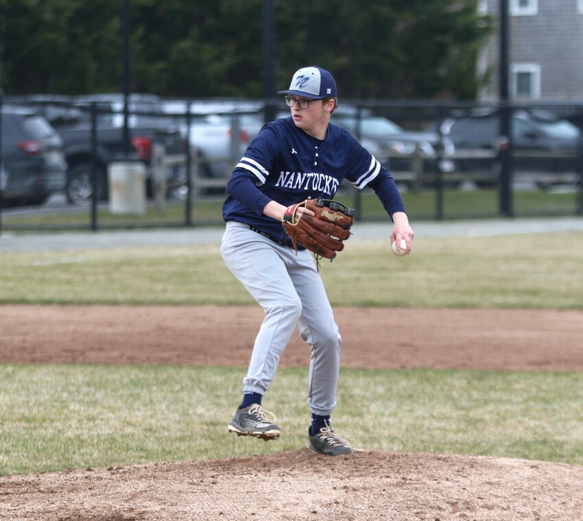 Shea Dwyer started on the mound Thursday against Sturgis, a 5-0 loss for the Whalers.