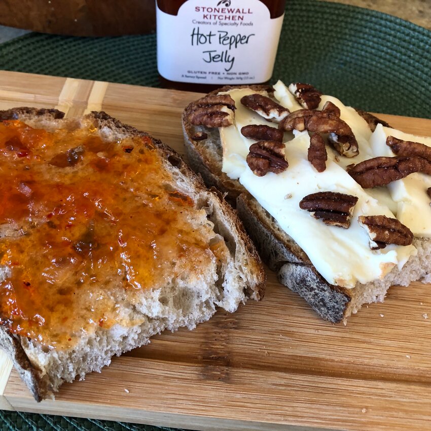 This &Eacute;poisses Grilled Cheese and Pepper Jelly Sandwich can now be enjoyed on this side of the Atlantic thanks to an easing of cheese export laws.