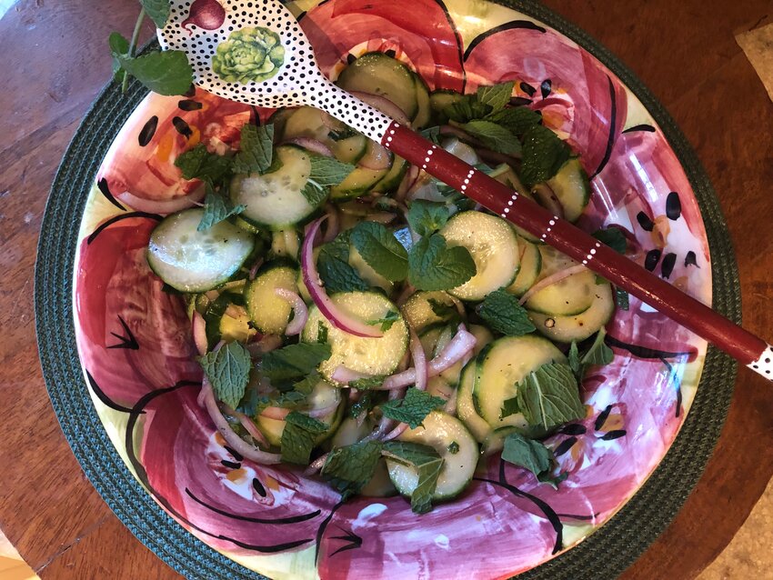 This Cucumber-Mint Salad from television chef and cookbook author Marcella Valladolid is easy to put together.