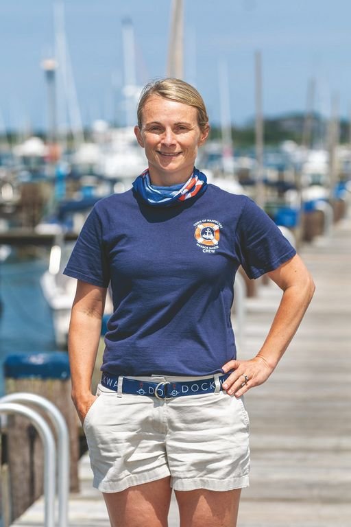 Assistant harbormaster Christy Bassett Baker