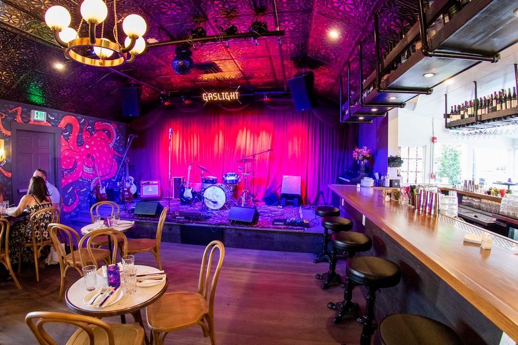 The Gaslight has completely revamped the interior of the former Starlight Theatre and Cafe into a restaurant, bar and live-music venue which will host acts nightly through the summer.