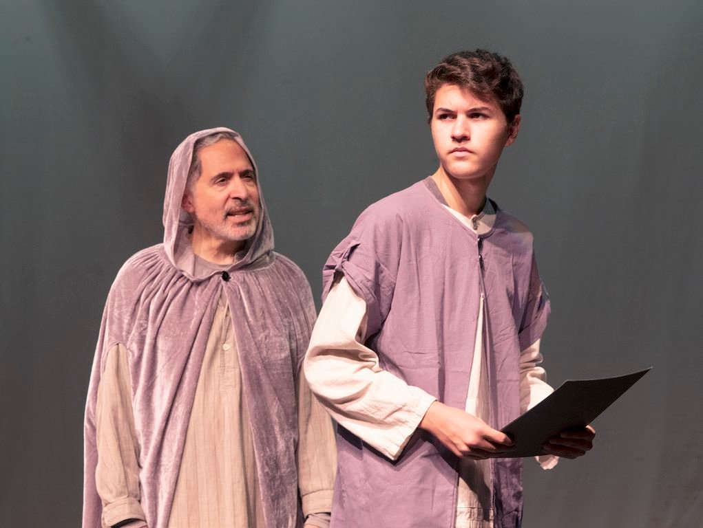 George Pappas, left, and Dylan Marks in &#8220;The Giver,&#8221; at the Dreamland.