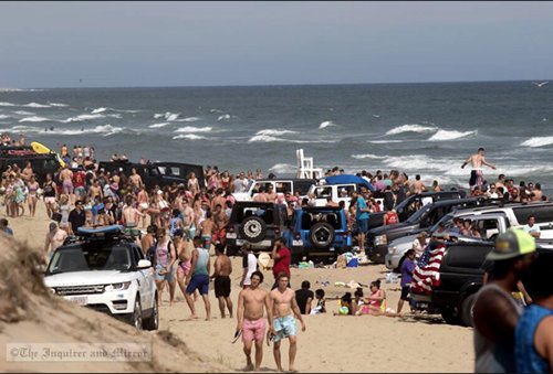 Photo by Nicole Harnishfeger The crowd at Nobadeer Beach Saturday was about the same as on any other busy summer weekend, Nantucket police said. &#160;I&amp;M Photo Galleries