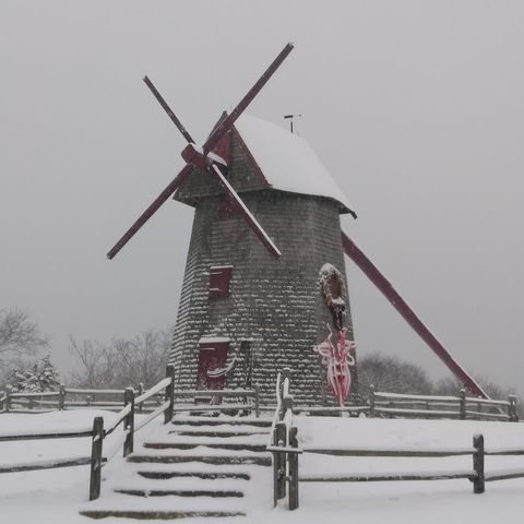 Snow at the Old Mill.