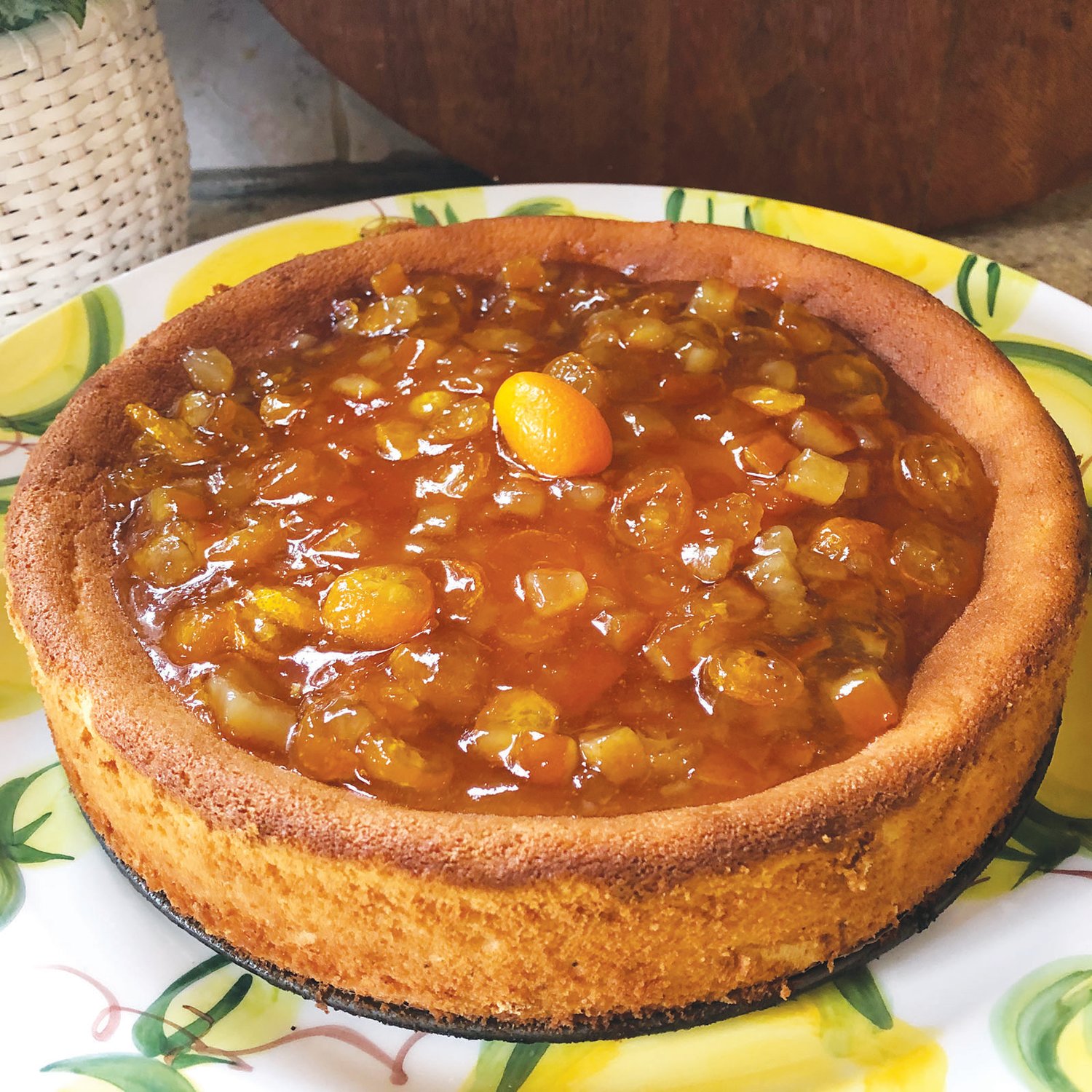 This ricotta cake with a kumquat and marmalade topping could be a fitting finale to an Easter dinner.