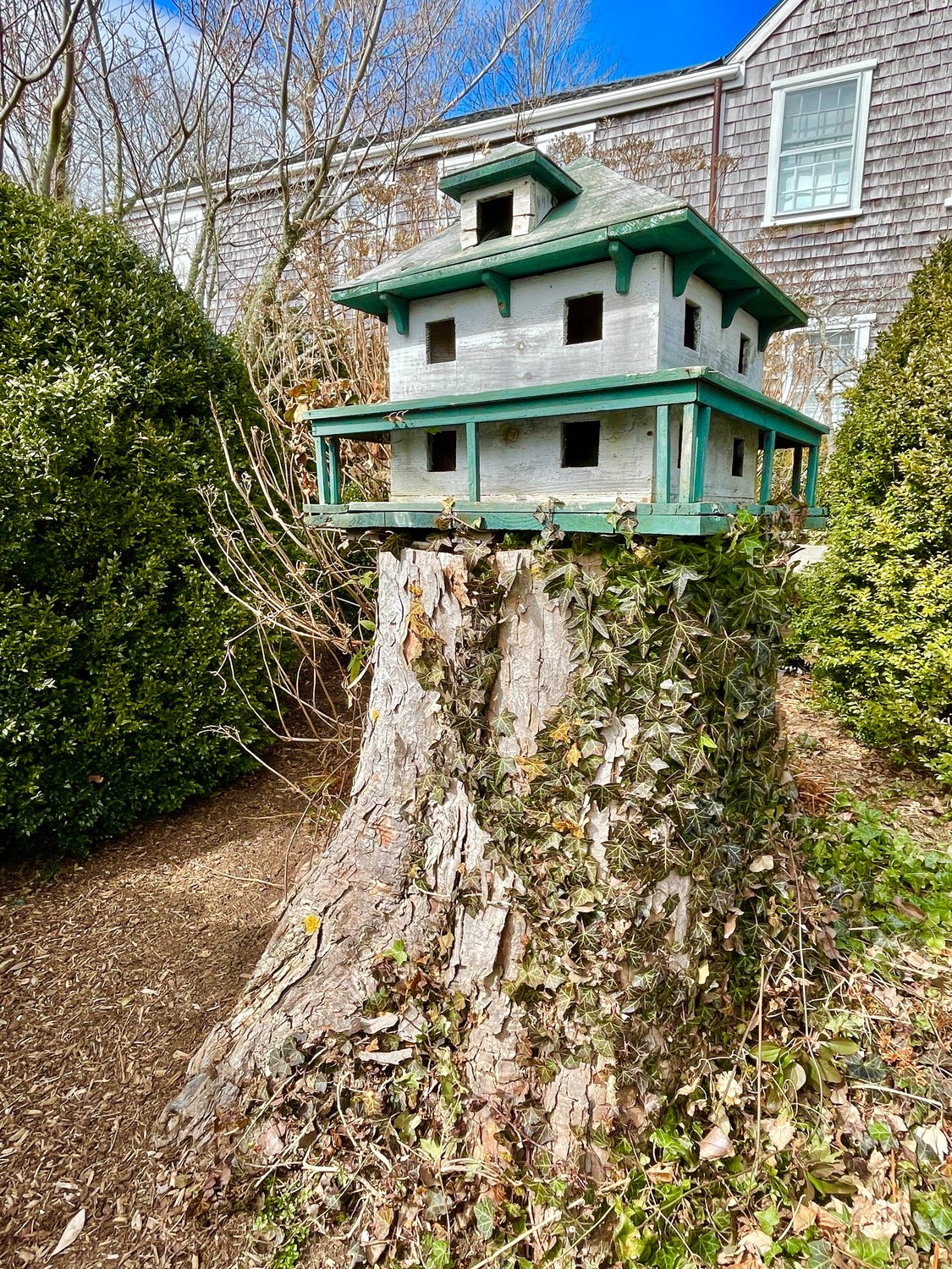 A birdhouse ready for occupants.