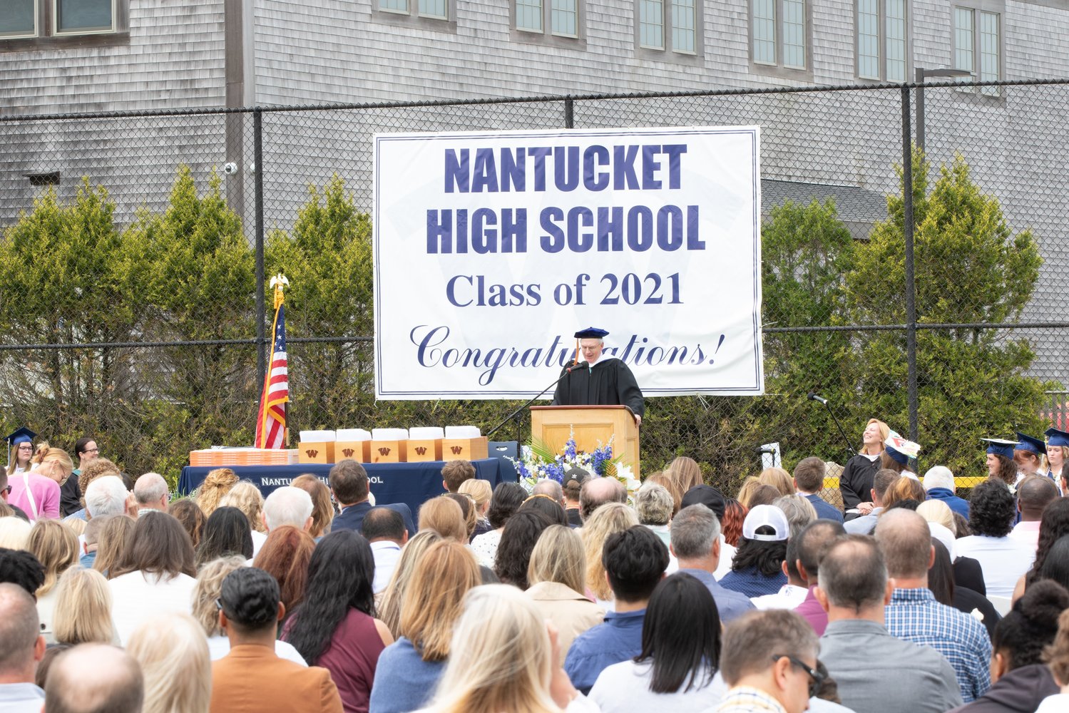 Nantucket High School graduation.