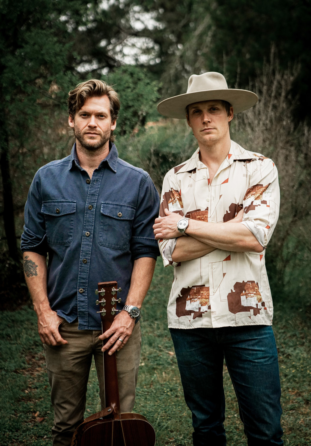 Zach Chance and Jonathan Clay of Magnolia, Texas-based Jamestown Revival. The band has carved out a following in the Southwest and on the West Coast.