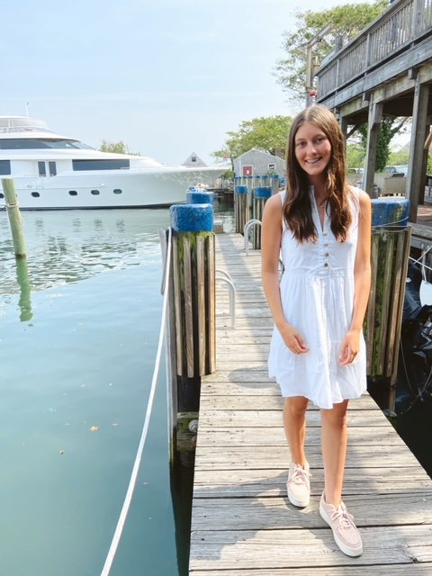 This white print at Skinny Dip is perfect for a family cook-out or dinner out.