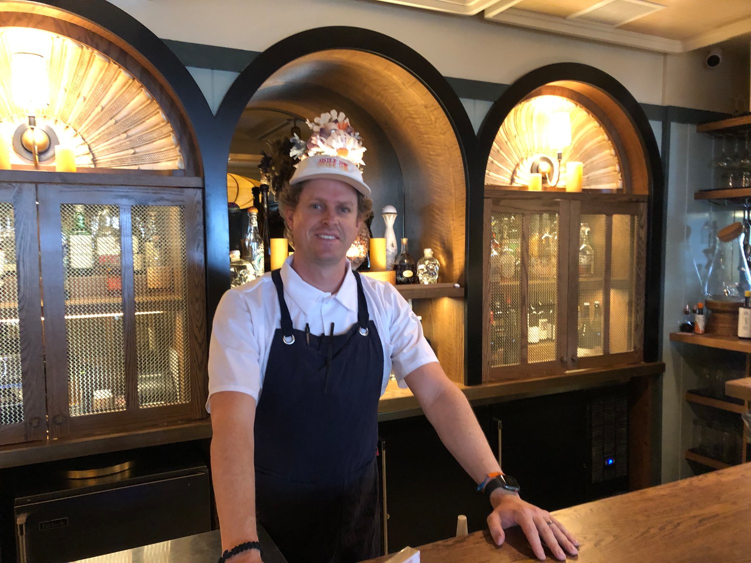 Sister Ship chef William Harris in the brand-new Centre Street restaurant.