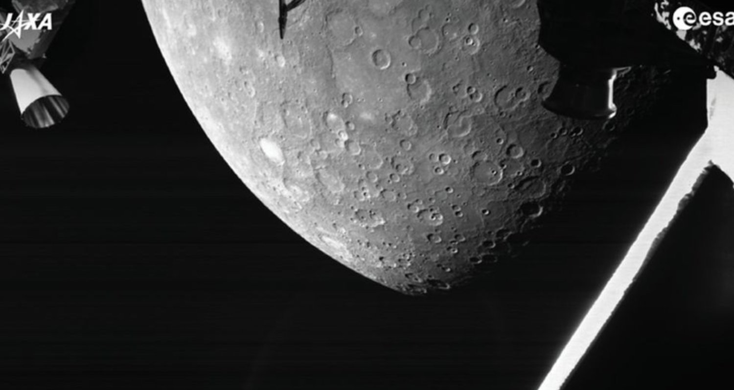 The first images of Mercury, the smallest planet in the solar system, from Europe’s BepiColombo mission.