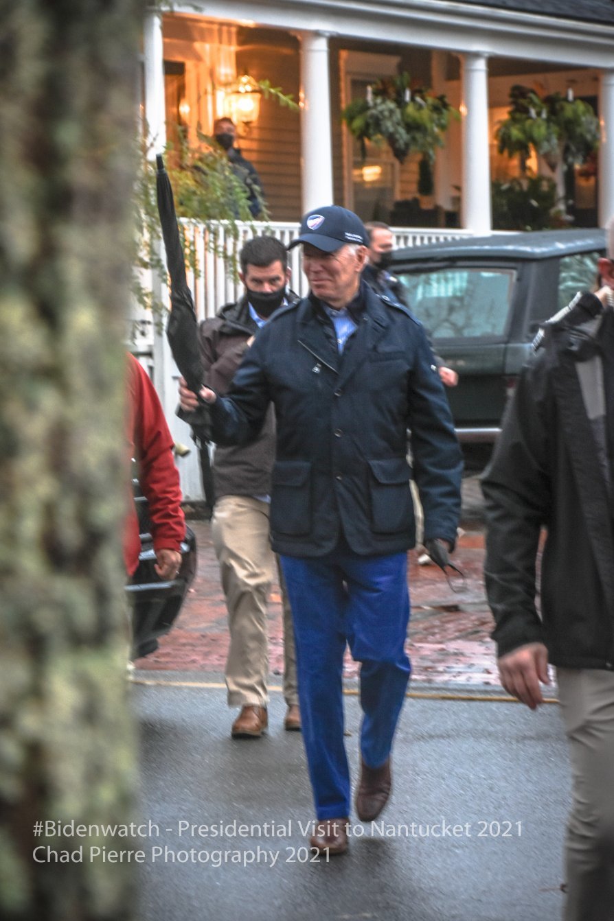 President Biden spent some time shopping Friday, stopping into several stores and pausing to greet members of the crowd along the streets.